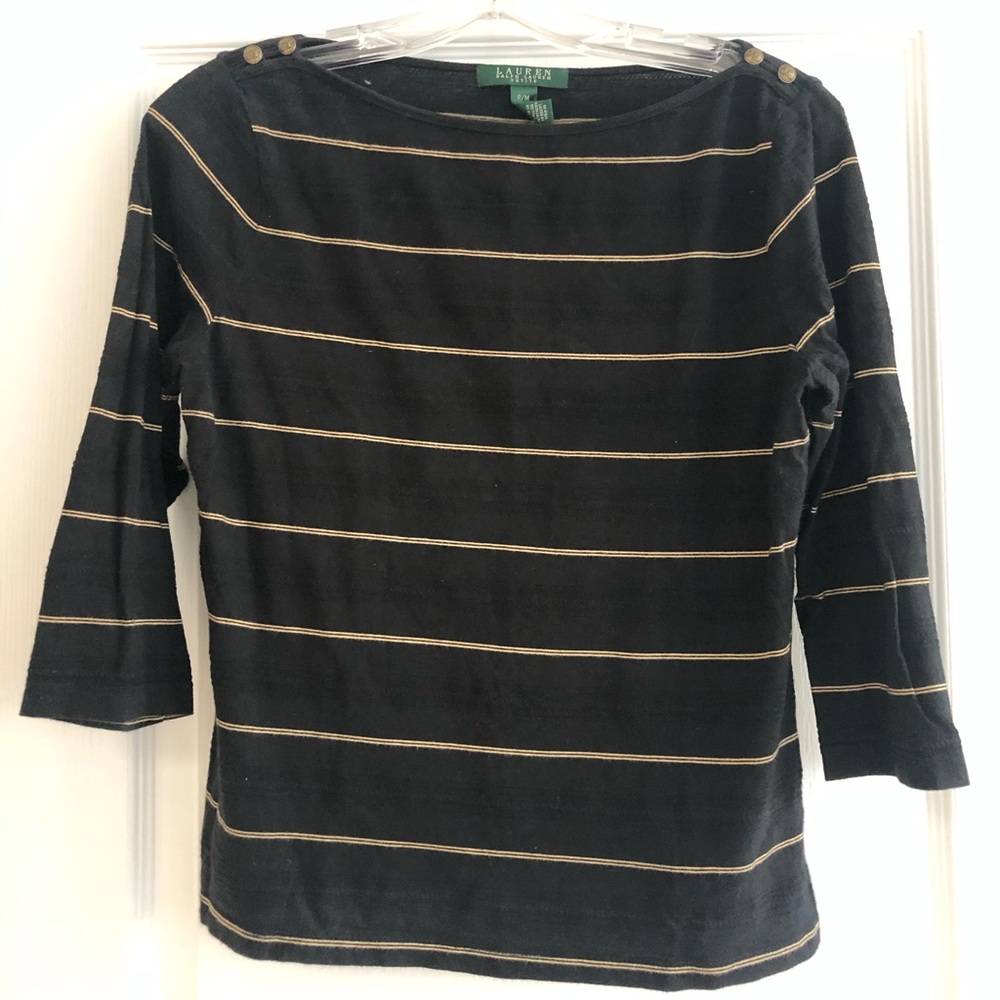 Ralph Lauren Black & Gold 3/4 Length Sleeves